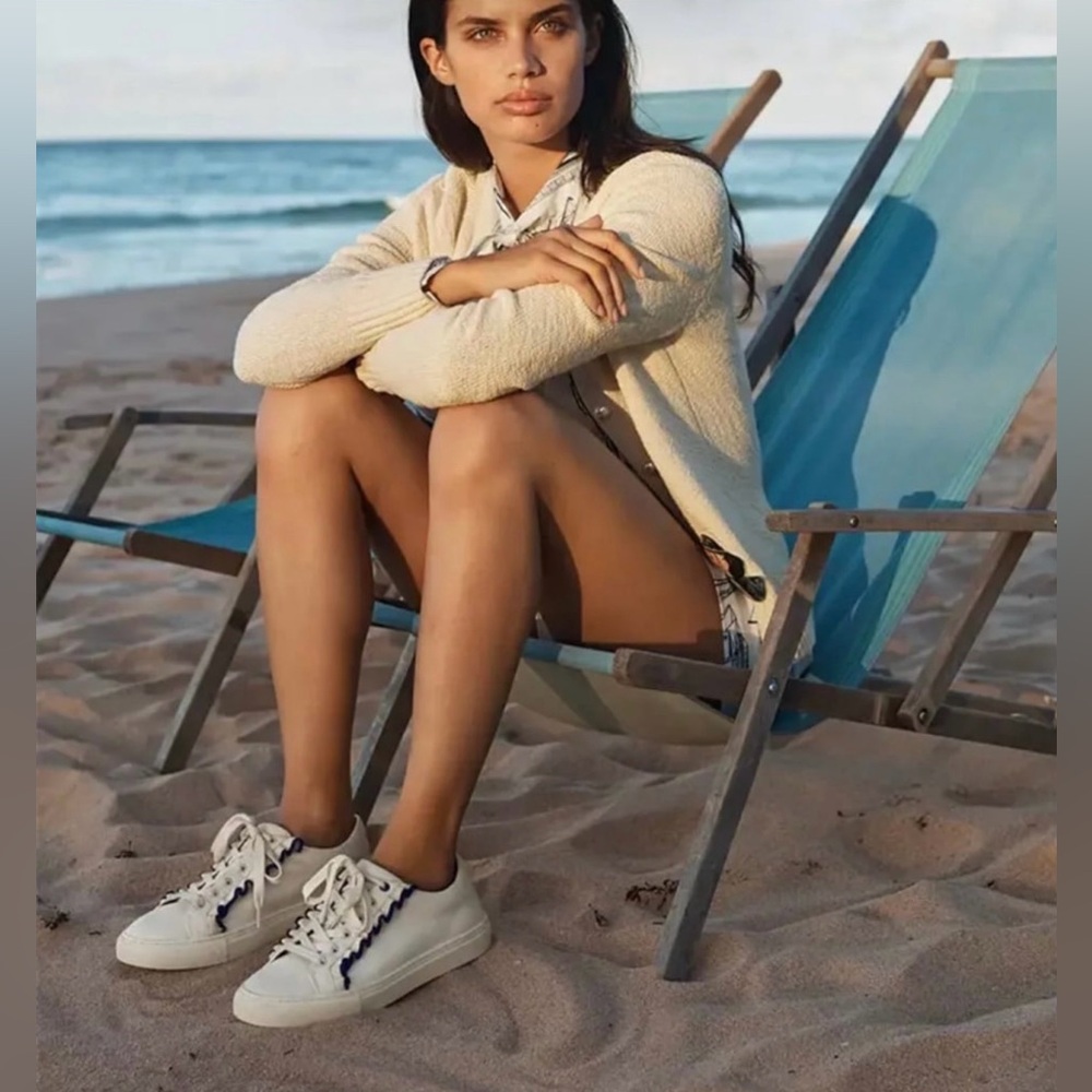 Tory Sport White and Blue Sneakers